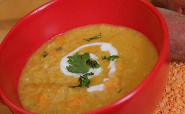Thai Coconut Curry Lentil Souphealthy recipe