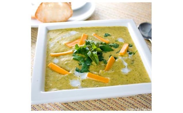 Vegan Broccoli Cheddar Souphealthy recipe