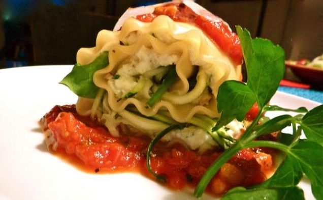 Veggie Lasagna Rolls with Peppery Pecorino Marinarahealthy recipe