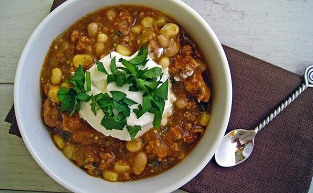 White Bean Turkey Chilihealthy recipe