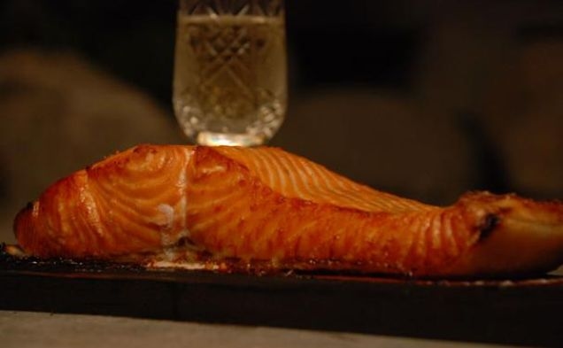 Wildwood Ovens Bourbon Apple Glazed Cedar Plank Salmonhealthy recipe