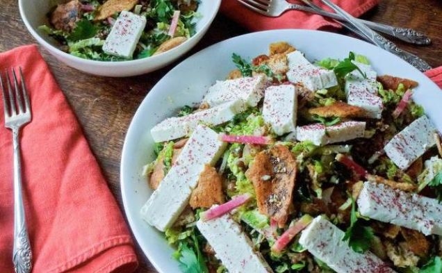 Winter Fattoush Saladhealthy recipe