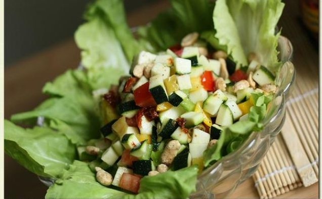 Zucchini Salad With Black Pepper Peanutshealthy recipe