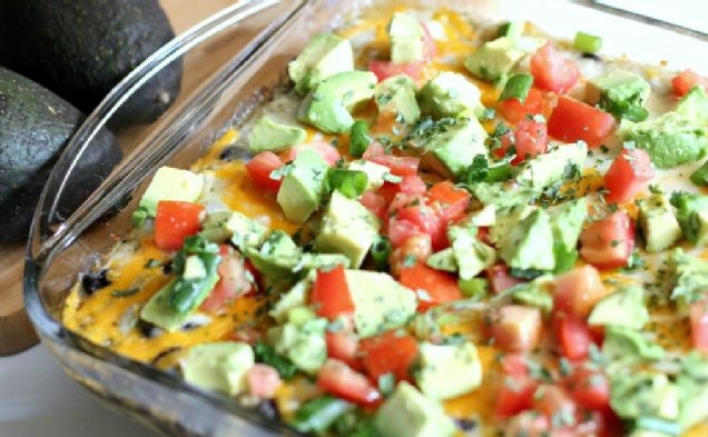 Cheesy Chicken Enchilada Quinoa Casserolehealthy recipe