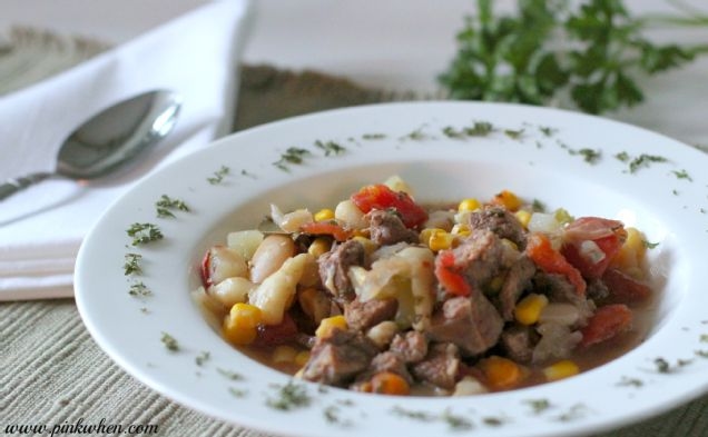 Easy Vegetable Beef Souphealthy recipe