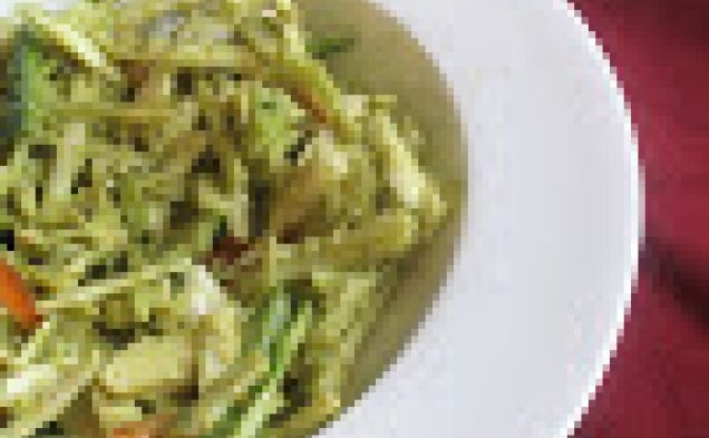 Creamy Vegan Coleslaw Dressed with Avocadohealthy recipe