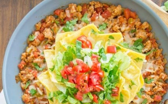 Skillet Enchilada Dinnerhealthy recipe